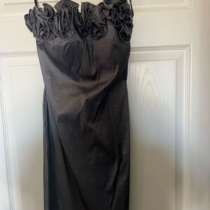 Elegant Black Strapless Dress